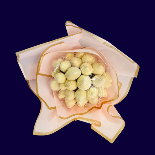 Strawberry White Bundle Bouquet